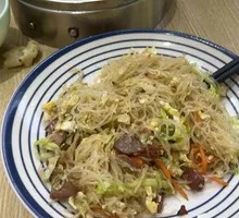 Barbecued Pork Fried Rice Noodles
