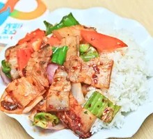 Spicy Pork Stir-fry Rice Bowl