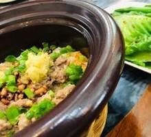 Salted Fish Meatball Rice