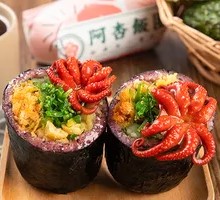 Sea Algae and Octopus Rice Ball