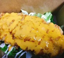 Double Cheese Crispy Chicken Cutlet