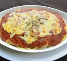 Cheese Meat Sauce Baked Pasta