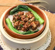 Steamed Spare Ribs with Fermented Black Beans Rice