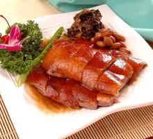 Roast Goose with Plum Pork Pudding