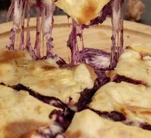 Cheesy Purple Sweet Potato Pancake