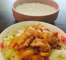 Steamed Pork with Black Bean Rice
