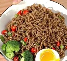 Vegetarian Buckwheat Noodle Warm Salad