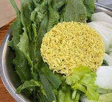 Winter Melon and Greens Platter