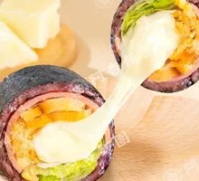Molten Cheese Purple Rice Rice Ball