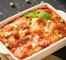 茄汁鸡肉芝士焗饭