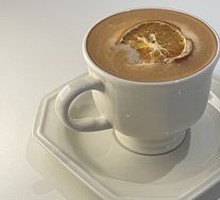 橙香燕麦拿铁