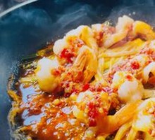 Braised Fresh Shrimp in Open Oven