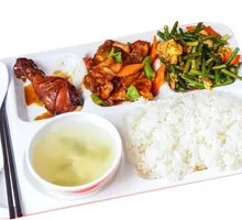 Three Meat Dishes, Two Vegetables