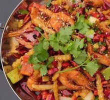 Dry Pot Prawns