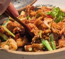 Shrimp Paste Stir-fried Layered Pork Belly