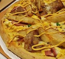 American-style Bacon & Potato Pizza