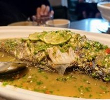 Thai Lime Steamed Sea Bass