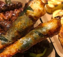 Perilla Chicken Skin Shrimp