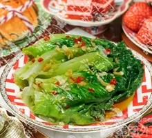 Boiled lettuce