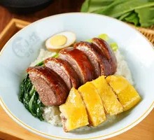 Chicken-Duck-Goose Rice Plate