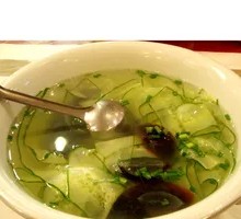 Cucumber and Century Egg Soup