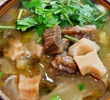 Pickled Pepper Beef Sour Cabbage Rice Noodles