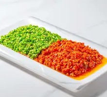Sliced Beef with Green and Red Peppers
