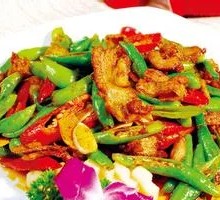 Sliced Green Pepper with Pork