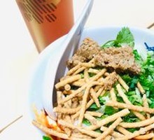 Steamed Beef with Rice Flour, Fried Dough Strips and Tofu Pudding