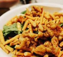 Crispy Pork and Tofu Brain