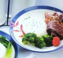 Pork Trotter and Roast Duck Rice