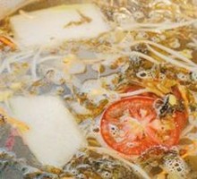Pickled Vegetable Meat Tofu Flower Hot Pot