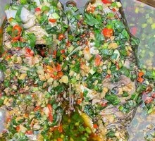 Cold-mixed crucian carp