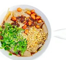 Spicy and Sour Wide Rice Noodles