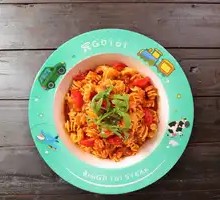 Children's Italian Meat Sauce Handmade Wavy Noodles