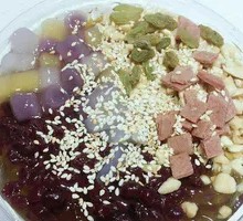 Taro Balls with Ice Jelly