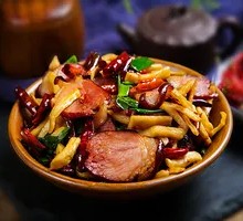 Preserved Radish and Bacon Rice