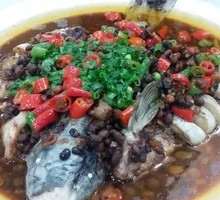 Stewed Fish with Black Beans and Peppers