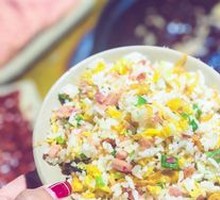 Ham and Tibetan Barley Fried Rice