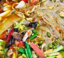 Handmade taro starch noodles