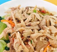 Shredded Chicken with Chicken Cutlet