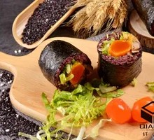 Salted Egg Red Bean Rice Ball