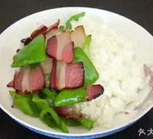 Green Pepper and Preserved Pork Rice