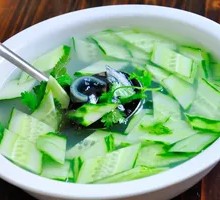 Cucumber, Century Egg, and Pork Soup