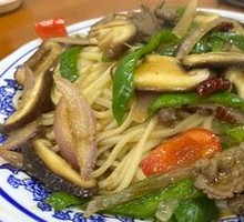 Mushroom Beef Noodles