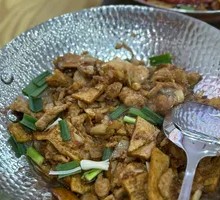 Fried Tofu with White Chili and Pork