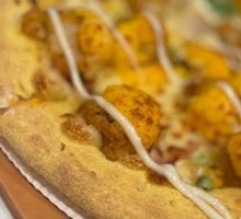 Golden Yolk Chicken Pizza