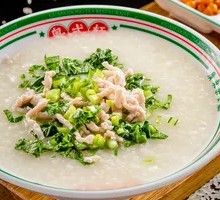 Bok Choy and Pork Shred Porridge