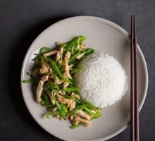 Green Pepper Shredded Pork Rice