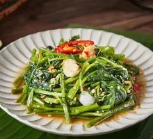 Shrimp Paste Stir-fried Water Spinach